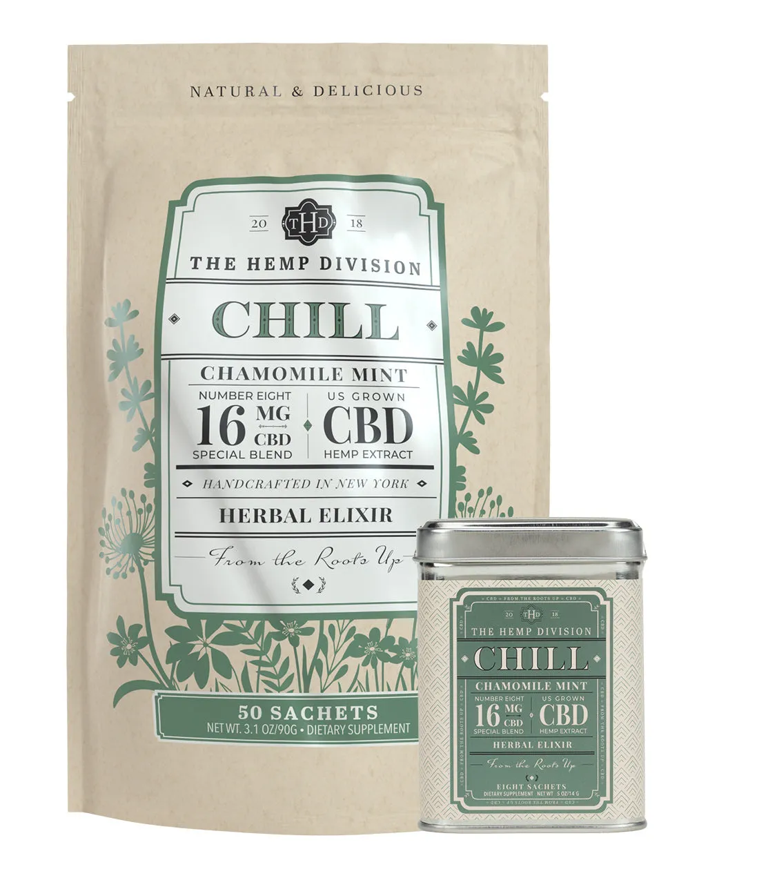 Chamomile Mint Bundle – 16 MG CBD